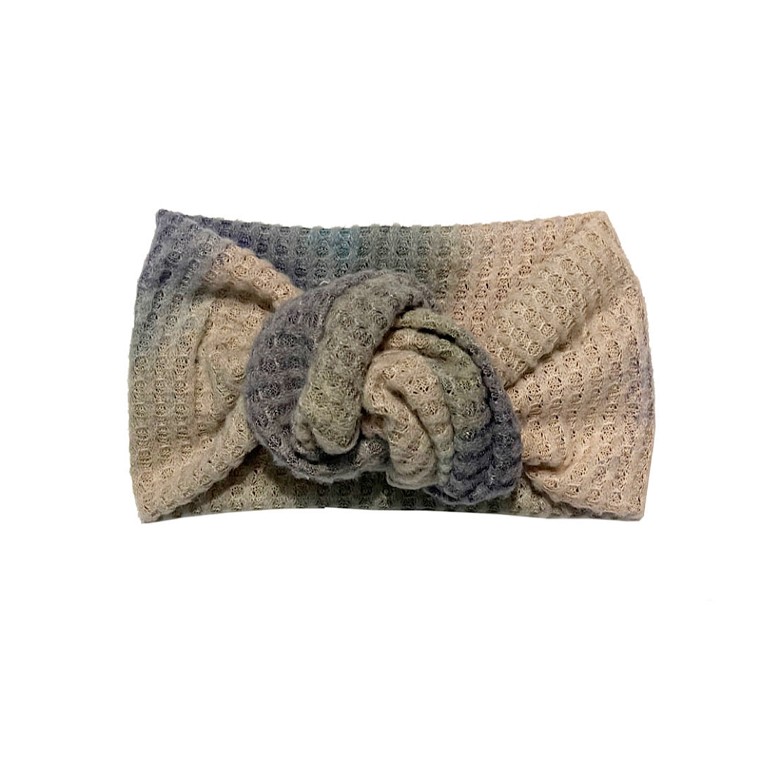 GRAY/BLUE OMBRÉ  twist knot